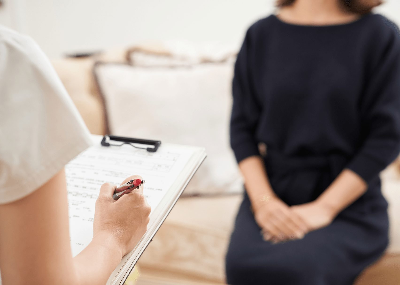 カウンセリングを受けている様子